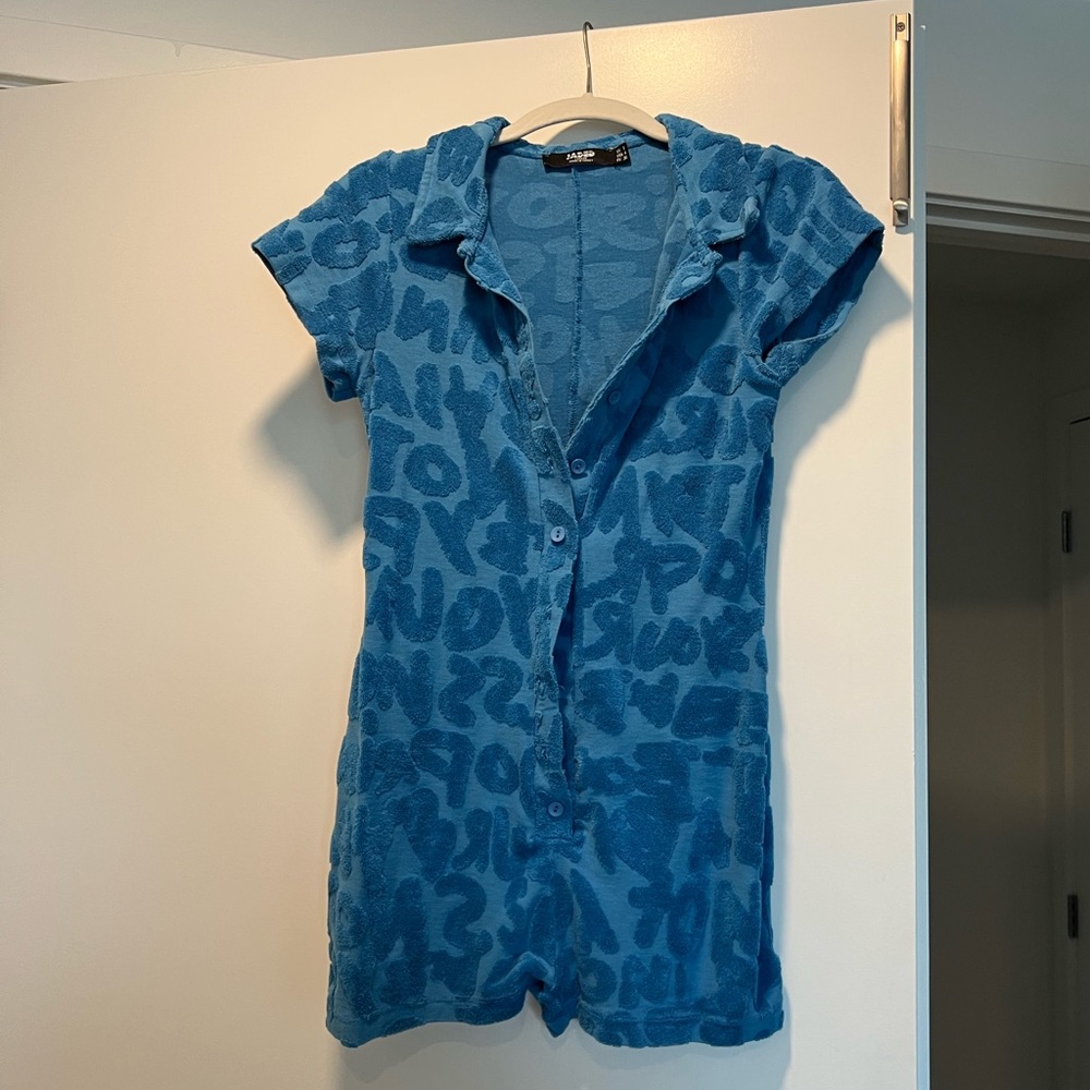 JADED LNDN toweling play suit